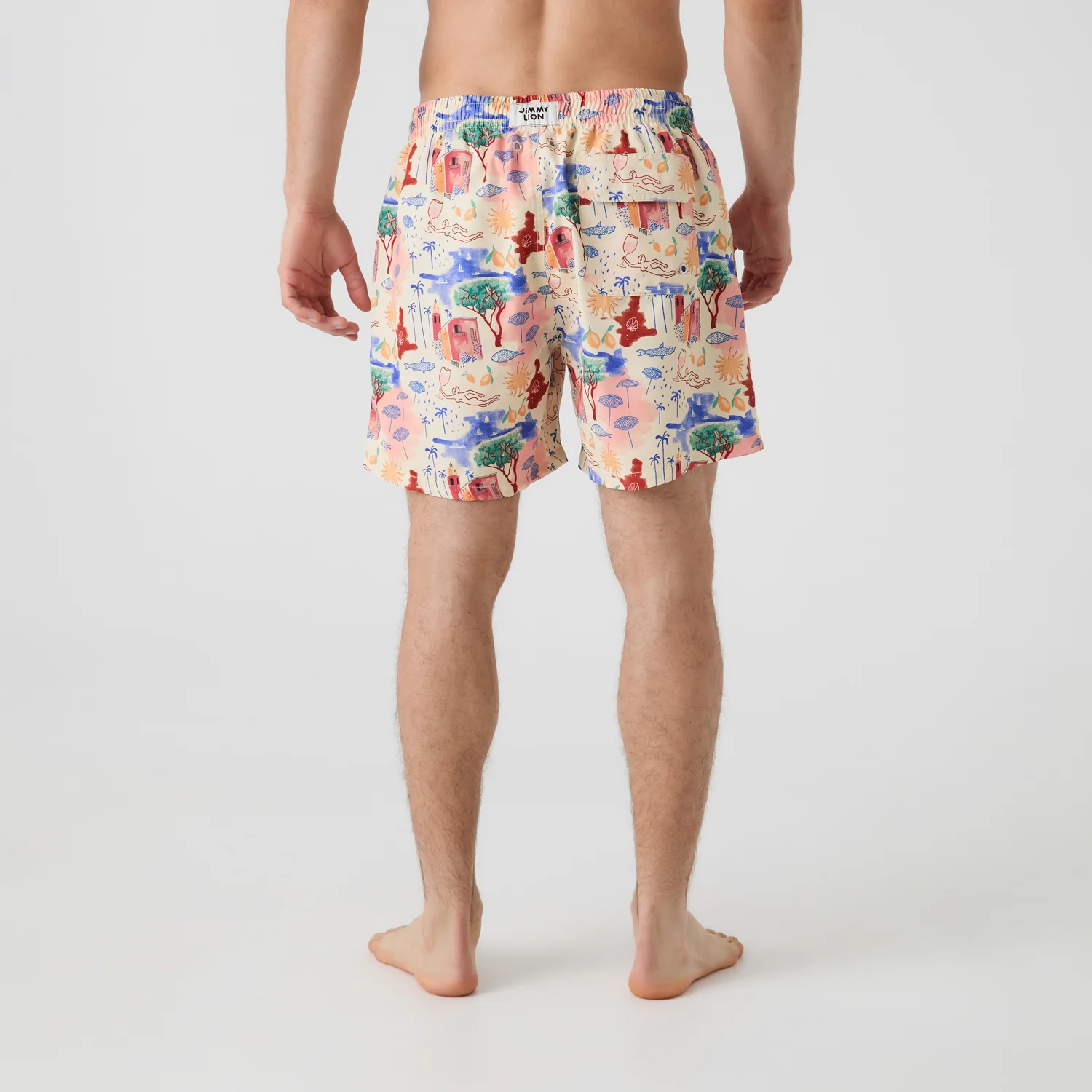 Golden Hour Swim Shorts - Cream White - Image 4