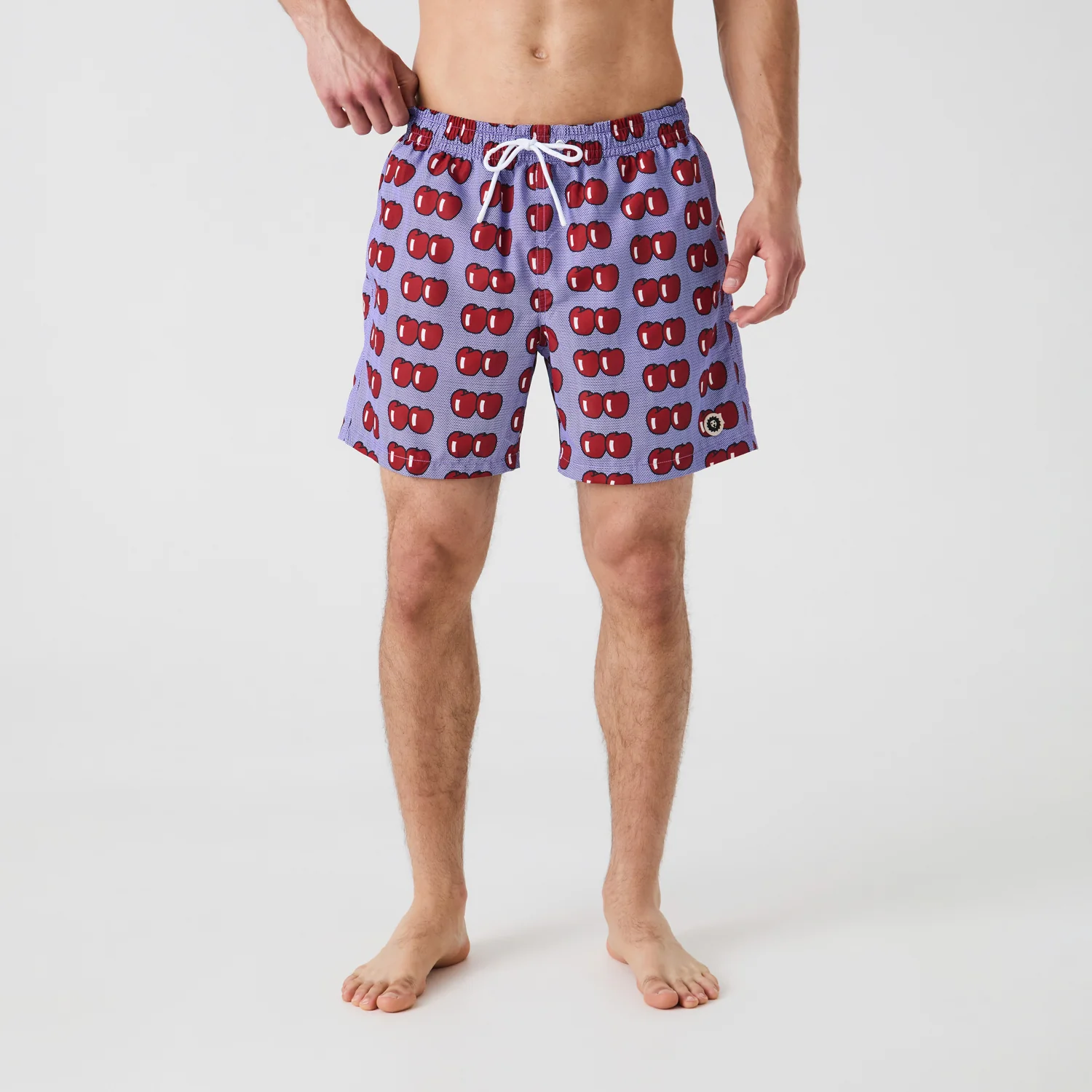 Roy Lichtenstein Two Apples Swim Shorts - Blue - Image 3