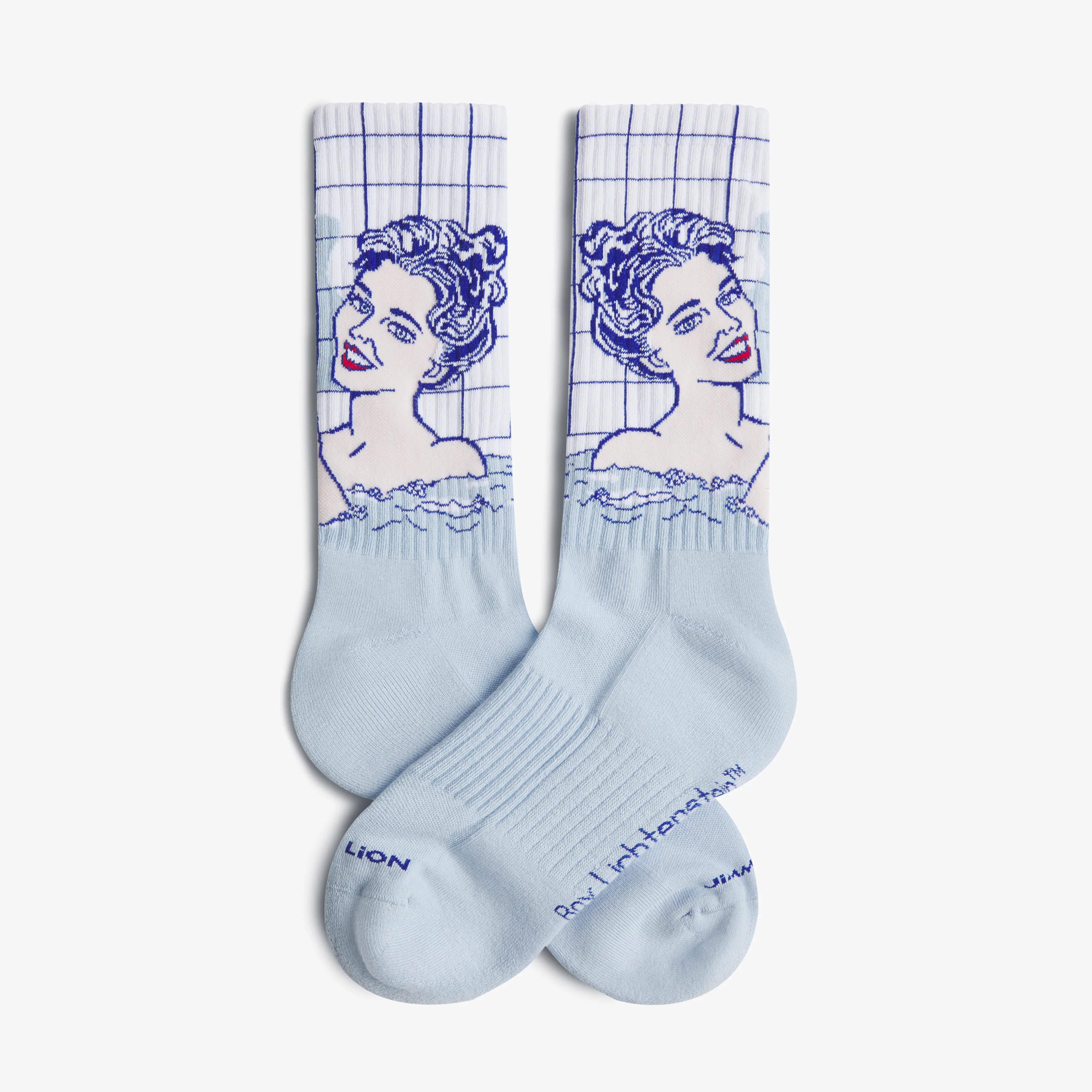 Athletic Roy Lichtenstein Girl in Bath - Light Blue