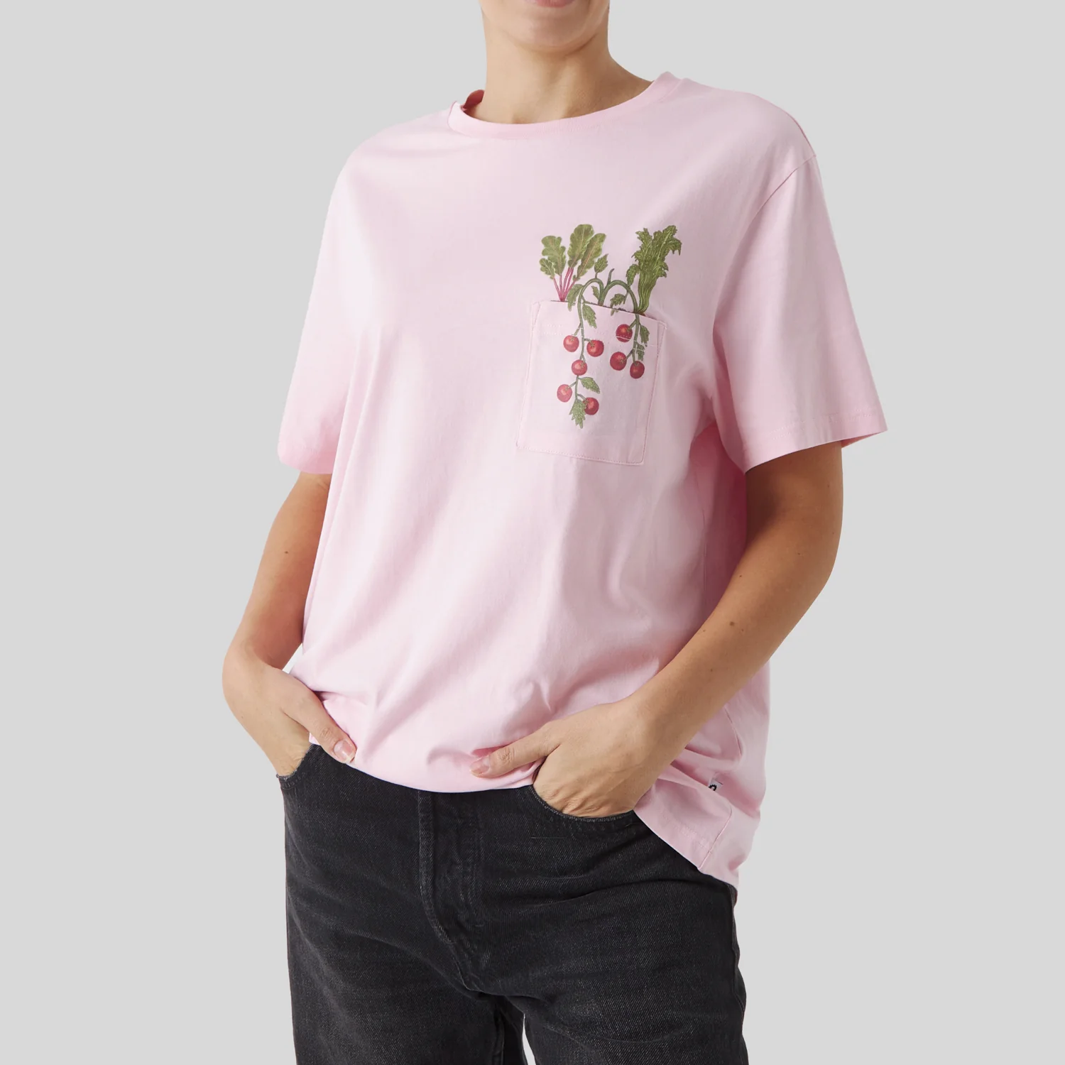 Radish Pocket Tee - Pink - Image 5