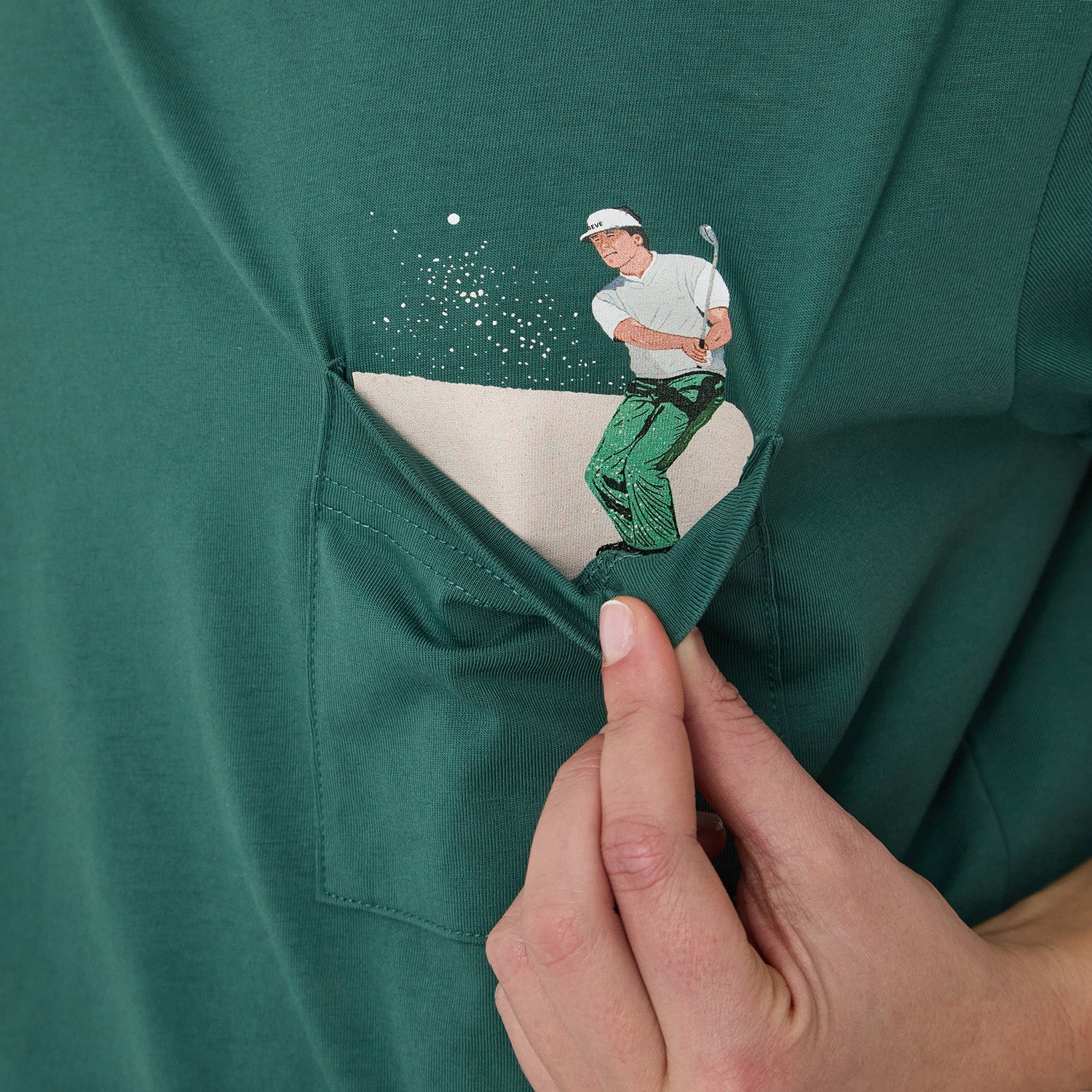 SEVE Bunker Pocket Tee - Green - Image 4