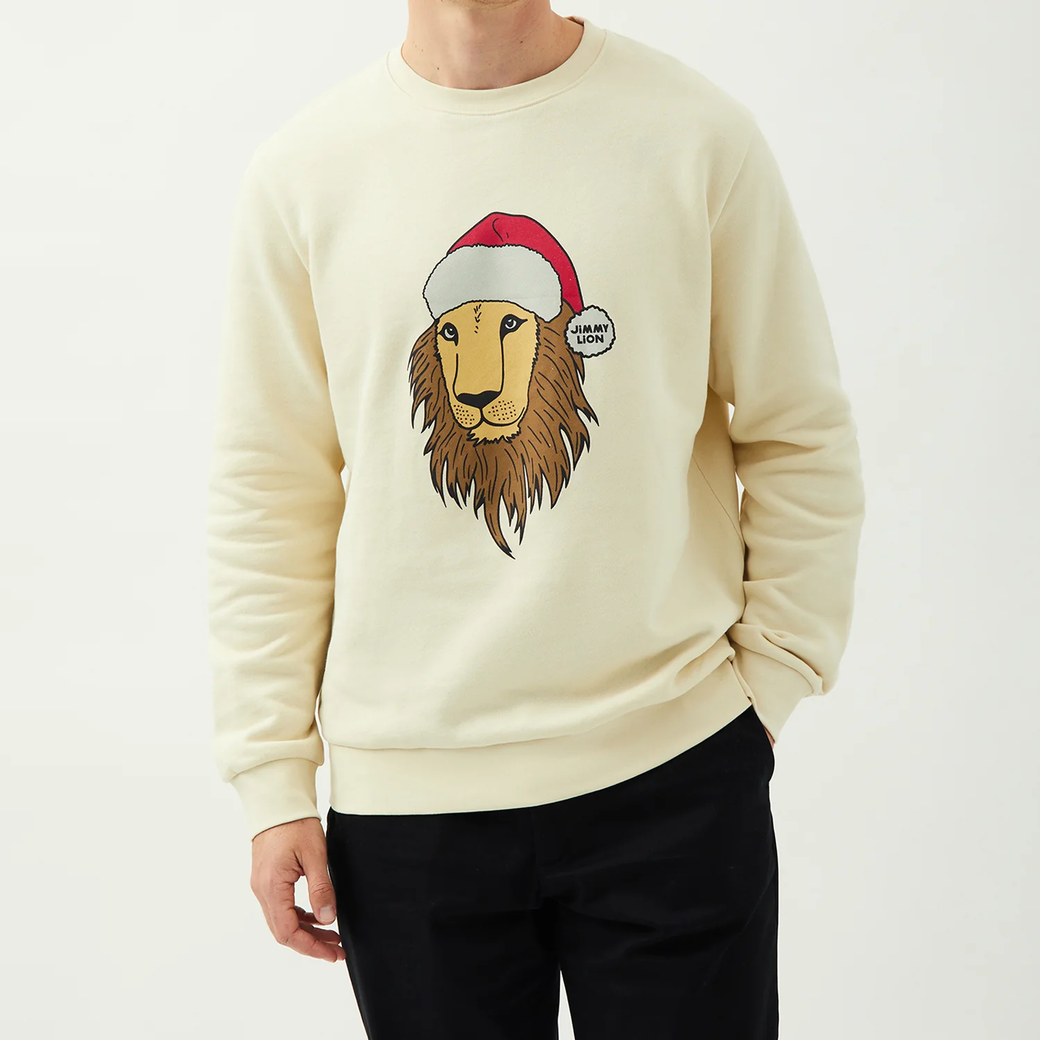 Holiday Sweat Lion - Beige - Image 3