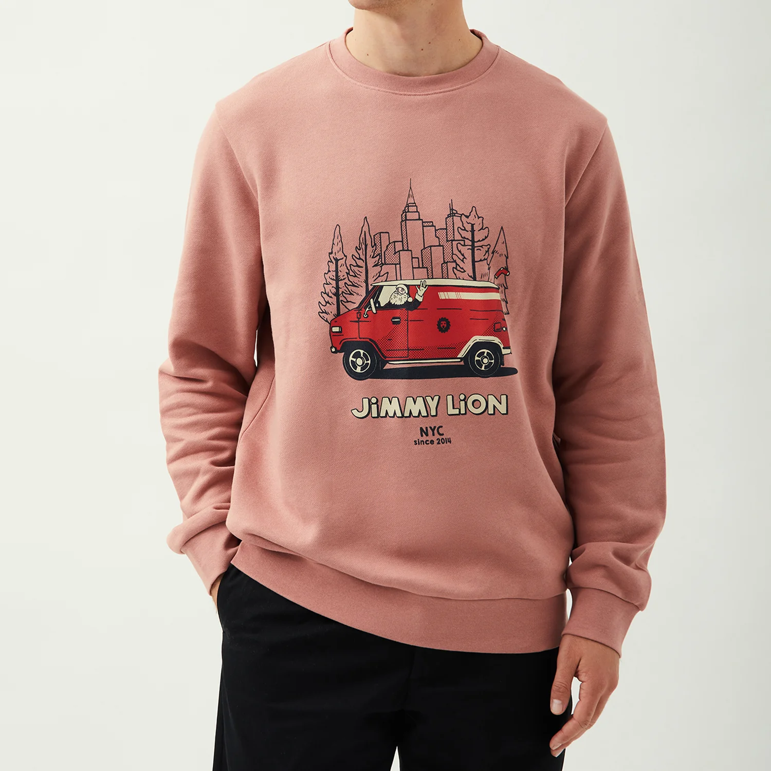 Holiday Sweat Van - Pink - Image 3